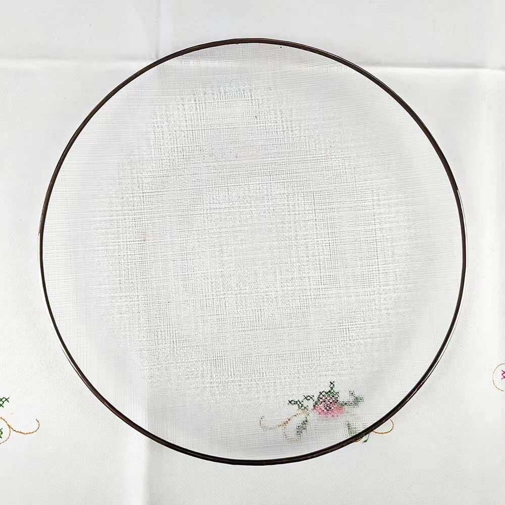 Clear Glass Charger Plate Detail 2
