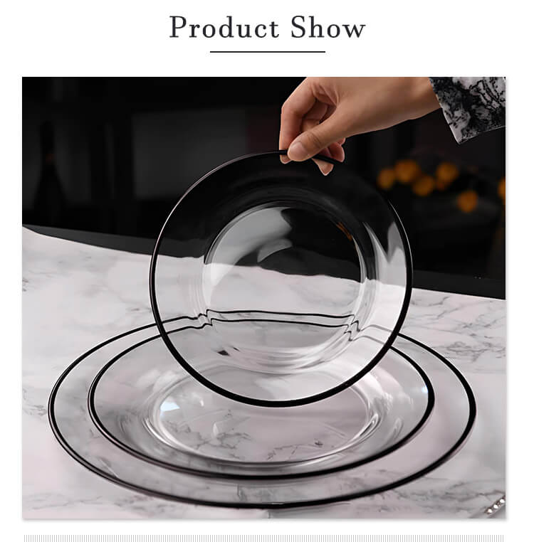 Clear Glass Charger Plate