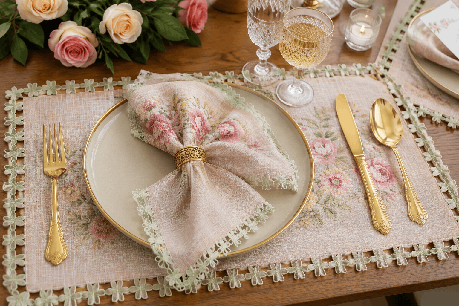 Luxury Table Napkin Detail 4