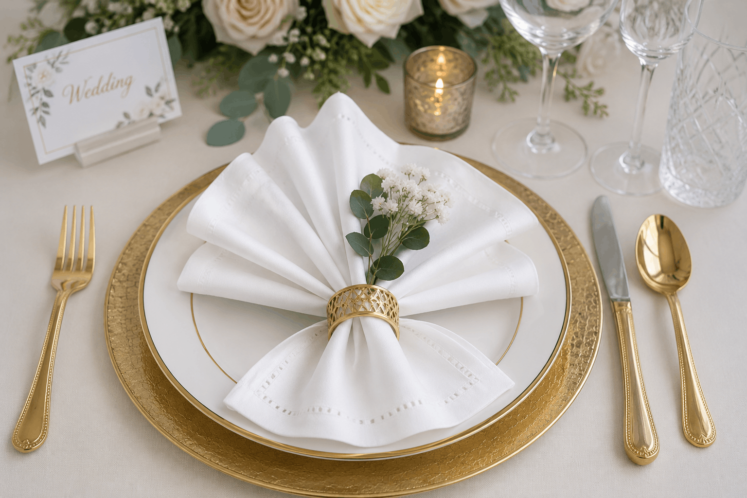 Wedding Napkin Detail 1