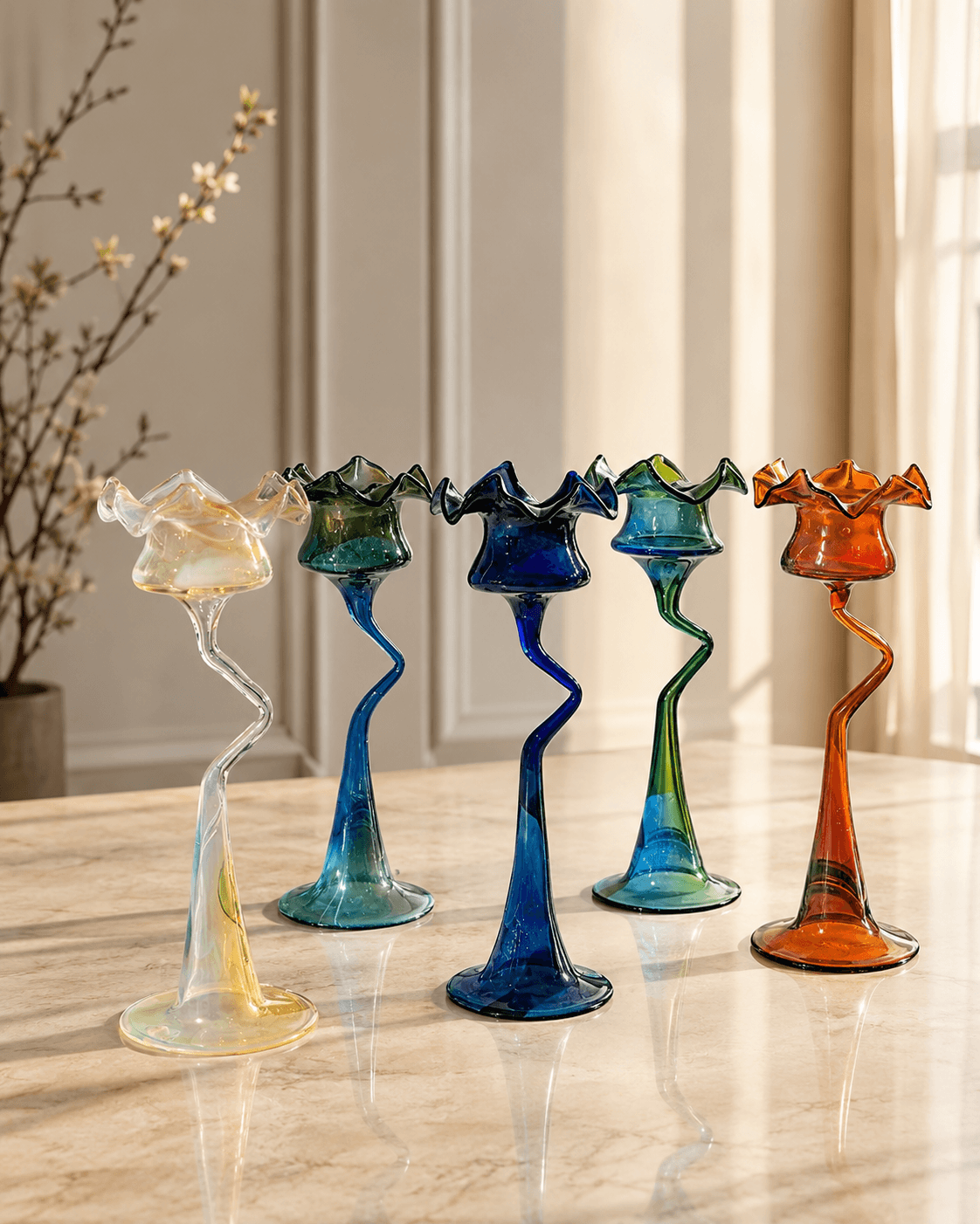 Luxury Glass Candle Holder