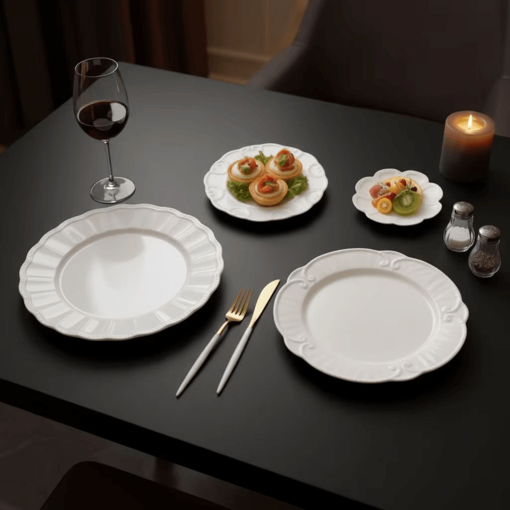 Restaurant Porcelain Plate Detail 1