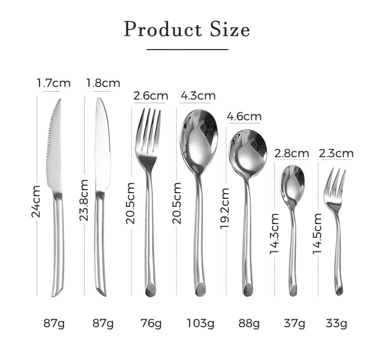 Stainless Steel Knives And Forks Detail 2